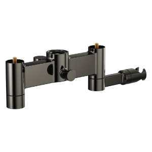 Brizo® T70310-BNXLHP Kintsu® Tub Filler Body Assembly, 12 gpm at 60 psi Flow Rate, 8 in Center, Brilliance® Black Onyx, 2 Handles