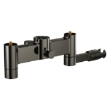Brizo® T70310-BNXLHP Kintsu® Tub Filler Body Assembly, 12 gpm at 60 psi Flow Rate, 8 in Center, Brilliance® Black Onyx, 2 Handles