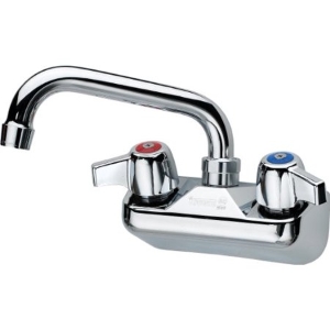10-406L - Silver Series 4" Center Wall Mount Faucet, 6" Spout