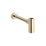 Kohler® 9033-AF Contemporary Style Bottle Trap, 1-1/4 in Inlet x 1-1/4 in Outlet, Solid Brass, Vibrant® French Gold, Slip Fit Connection