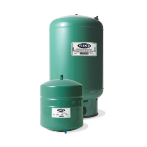Flexcon SXHT60 Hydronic Expansion Tank, 33 gal Capacity, 100 psi Pressure, 100% Butyl Rubber Diaphragm, 16 in Dia x 42.8 in H