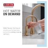 DELTA® 1960LF-H-CZ Traditional Instant Hot Water Dispenser, Commercial/Residential, 1.5 gpm Flow Rate, 360 deg Swivel Spout, Champagne Bronze, 1 Handle