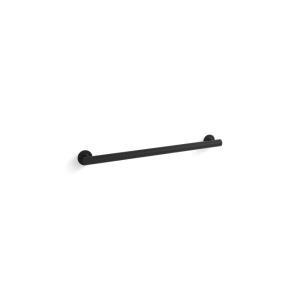 Kohler® 11893-BL Purist® Grab Bar, 1-1/4 in Dia x 26-7/16 in L, Matte Black, Metal