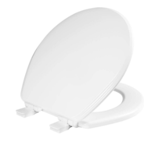 Bemis® XM30TM Round Closed Front w/ Cover Molded Wood, White