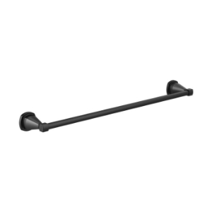 DELTA® 77624-BL Towel Bar, Stryke®, 24 in L Bar, Matte Black