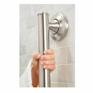 Moen® LR8724D1GBN Ultima Designer Grab Bar with Grip Pad, Home Care®, 24 in L x 1-1/4 in Dia, Brushed Nickel, 304 Stainless Steel