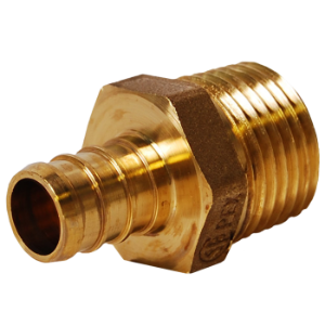 LEGEND 460-763NL Adapter, 1 in Nominal, PEX x MNPT End Style, DZR Forged Brass