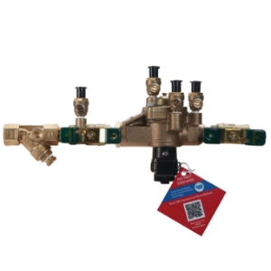 WATTS® 88004077 LF009-FS In-Line Backflow Preventer, 1/2 in Nominal, FNPT End Style, Quarter-Turn Ball Valve, Reduced Pressure Zone