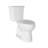 NIAGARA SABRE™ C22.302.01 ADA Height Single-Flush 2-Piece Toilet, Elongated Bowl, 17 in H Rim, 12 in Rough-In, 1.28 gpf, White, Left Hand Trip Lever