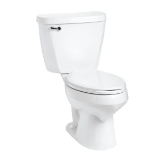 Mansfield® 382 BIS Summit™ EL Toilet Bowl Only, Biscuit, Elongated Shape, 12 in Rough-In, 14-5/8 in H Rim, 2 in Trapway