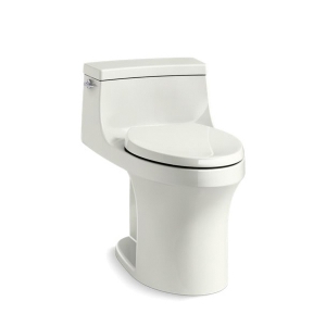 Kohler® 5172-NY San Souci® One-Piece Compact Elongated Toilet With Concealed Trapway, 1.28 gpf, Dune