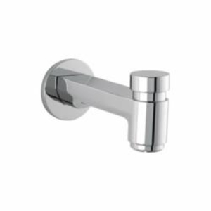 Hansgrohe 14414001 S Tub Spout With Diverter, 5-7/8 in L x 1-3/8 in H, Solid Brass, Polished Chrome