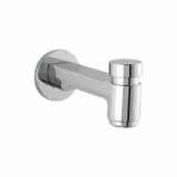 Hansgrohe 14414001 S Tub Spout with Diverter, 5-7/8 in L x 1-3/8 in H, Solid Brass, Polished Chrome