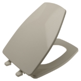 Kohler® 1014072-47 Toilet Seat, Elongated Bowl, Closed Front, Plastic, Almond