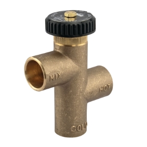 WATTS® 0559133 LF70A Hot Water Extender Tempering Valve, 3/4 in Nominal, C End Style, 150 psi Pressure, 2 gpm Flow Rate, Brass Body