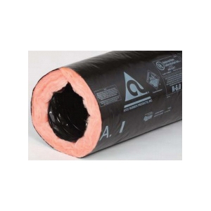 Atco 08602506 Insulated Flexible Air Duct, 6 in ID x 25 ft L, 5000 fpm Flow Rate, R6 Insulation, Polyester/Polyethylene