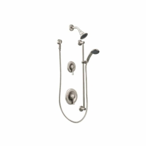 Moen® T8342EP15CBN Posi-Temp® Trim Kit, 3-5/16 in Dia Shower Head, 1.5 gpm Flow Rate, Classic Brushed Nickel