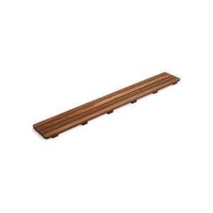 Kohler® 9335-NA Groove® Drain Cover, 43-1/2 in L x 5-1/2 in W, TeakWood