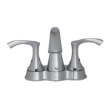 Gerber® D301122 Antioch® Centerset Lavatory Faucet, Polished Chrome, 2 Handles, 50/50 Touch-Down Pop-Up Drain