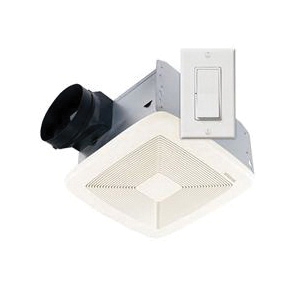 Broan® SSQTXE110 QT Series Fan Kit With Control, 110 cfm, 33.5 W, 0.3 A