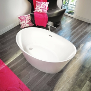 BainUltra® Evanescence 5936 Freestanding Tub, White, Oval