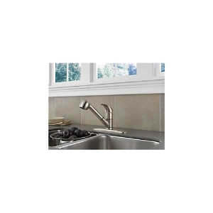 Peerless® P18550LF-SS Kitchen Faucet, Commercial, 1.8 gpm Flow Rate, Pull-Out Spout, Stainless Steel, 1 Handle, 1/3 Faucet Holes