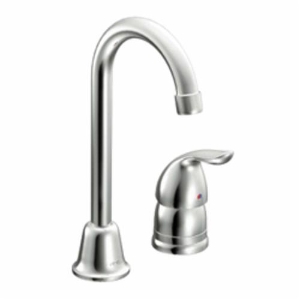 Moen® 4904 Bar Faucet, Chateau®, Polished Chrome, 1 Handle, 2 gpm