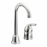 Moen® 4904 Bar Faucet, Chateau®, Chrome, 1 Handle, 2 gpm