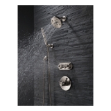 DELTA® 55085-SS Trinsic® Premium Wall Mount Hand Shower, 1 Shower Head, 2 gpm Flow Rate, 60 to 82 in L Hose, 1/2-14 Male NPSM Connection, Stainless