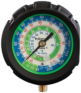 Hilmor® 1839086 Analog Gauge, 0 to 800 psi, 1/8 in MNPT Connection, 3-1/8 in Dial, 1-1 %