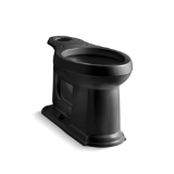 Kohler® 4397-7 Devonshire® Toilet Bowl, Black, Elongated Front Shape, 12 in Rough-In, 2-1/8 in Trapway