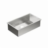 Moen® G18180 Kitchen Sink, Brushed, Rectangle Shape, 29 in L x 16 in W x 8-1/2 in D Bowl, 18 in W x 10.63 in D x 31.25 in H, Undermount, 18 ga Stainless Steel