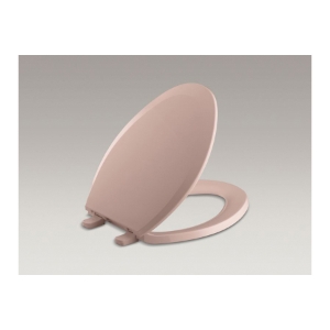 Kohler® 4652-45 Lustra™ Toilet Seat, Elongated Bowl, Closed Front, Polypropylene, Wild Rose, Quick Release Hinge
