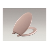 Kohler® 4652-45 Lustra™ Toilet Seat, Elongated Bowl, Closed Front, Polypropylene, Wild Rose, Quick Release Hinge