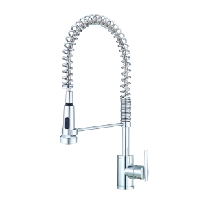 Danze® D455258 Parma® Pre-Rinse Kitchen Faucet, 1.75 gpm Flow Rate, 360 deg Swivel Spout, Polished Chrome, 1 Handle