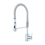 Danze® D455258 Parma® Pre-Rinse Kitchen Faucet, 1.75 gpm Flow Rate, 360 deg Swivel Spout, Polished Chrome, 1 Handle