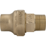 LEGEND® 313-005NL T-4100 Pipe Coupling, 1 in Nominal, Flare x MNPT End Style, Bronze