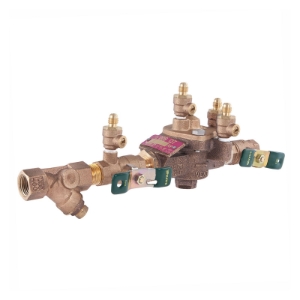 WATTS® 0122596 LF009 Reduced Pressure Zone Assembly, 1/2 in Nominal, NPT End Style, Quarter-Turn Ball Valve, Cast Copper Silicon Alloy Body