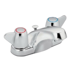 CFG CA40210 Lavatory Faucet, Cornerstone™, Polished Chrome, 2 Handles, Pop-Up Drain, 1.2 gpm Flow Rate