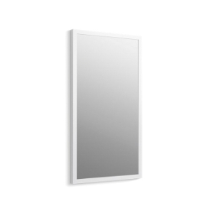 Kohler® 99664-1WA Jacquard™ Framed Mirror, Rectangular Shape, 34-1/2 in L x 19-1/2 in W, Linen White