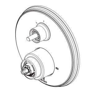 Brizo® T75P576-PCLHP Pressure Balance Valve with Integrated 3-Function Diverter Trim, 5 gpm Valve, Polished Chrome