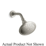 Kohler® 10327-G-BN Single-Function Showerhead with Katalyst™ Air-Induction Technology, Forte®, 1.75 gpm Maximum, 1 Spray, Wall Mount, 5-1/2 in Dia x 4-11/16 in H Head, Vibrant® Brushed Nickel