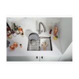 Kohler® 23650-NA Prolific® Kitchen Sink, Rectangular Shape, 21-1/2 in L x 14-15/16 in W x 9-15/16 in D Bowl, 23 in L x 17-3/4 in W x 10-7/8 in H, Under Mount, Stainless Steel