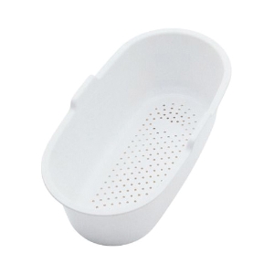 Elkay® SC1407W Colander, 7-11/16 in L x 14-3/4 in W x 4-7/8 in H, White