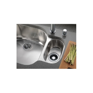 DELTA® 72010-AR Kitchen Sink Flange and Strainer, 4-1/2 in Nominal, 4-1/2 in OAL, Tailpiece Connection, Brass, Arctic™ Stainless Steel