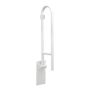 Moen® R8960FDW Flip-Up Grab Bar, Home Care®, 30 in L x 1-1/4 in Dia, Glacier White, Stainless Steel