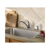 Moen® 7082 Kitchen Faucet, Torrance™, 1.5 gpm Flow Rate, 4 in Center, Chrome, 1 Handle