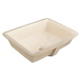 Compass Manufacturing International 562-0195 Forsyth Lavatory Sink, 17 in W x 13 in H, Under Mount, Vitreous China, Biscuit