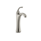 Kohler® 10217-4-BN Forte® Bathroom Sink Faucet, 1.2 gpm Flow Rate, 7-7/8 in H Spout, 1 Handle, Pop-Up Drain, 1 Faucet Hole, Vibrant® Brushed Nickel, Function: Traditional