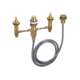 Hansgrohe 06646000 4-Hole Tub Filler Rough-In Valve, 1/2 in NPT Inlet x 1/2 in NPT Outlet, 44 psi, 10 gpm, Metal Body